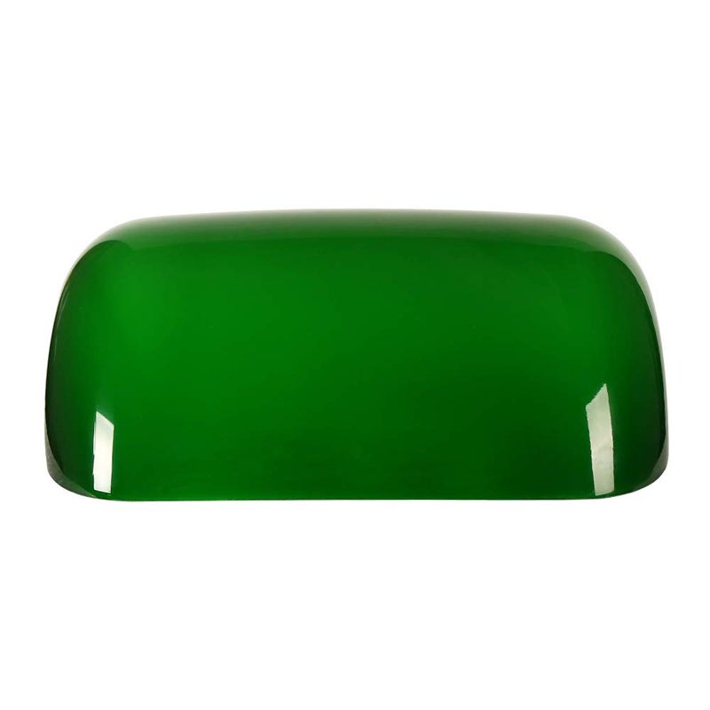 Newrays Green Glass Bankers Lamp Shade Replacement Cover,L8.85 W5.11 - Image 2